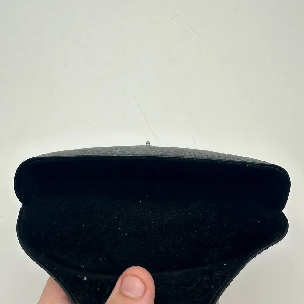 Lot of 4 Ray-Ban Sunglasses Cases Black Textured Leather Replacement Snap